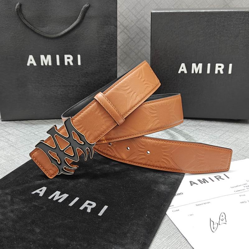 Amiri belt 38mmX90-125cm lb (64)