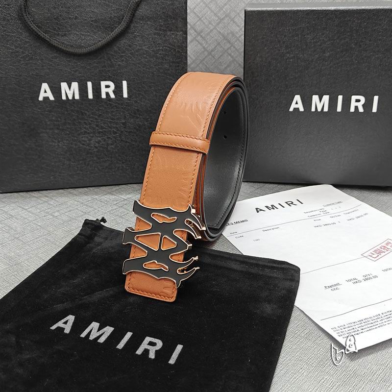 Amiri belt 38mmX90-125cm lb (65)