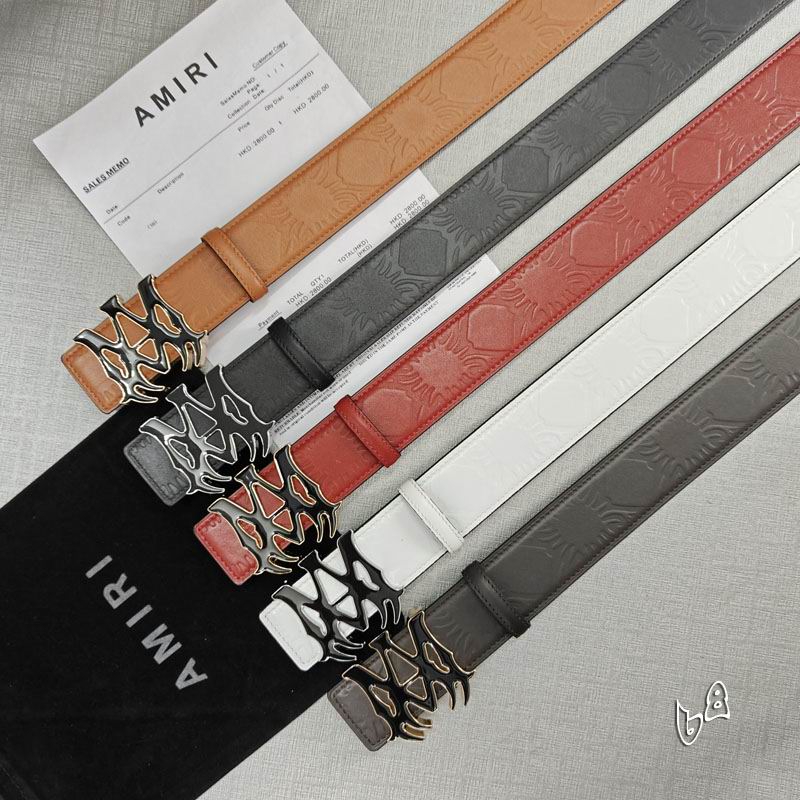 Amiri belt 38mmX90-125cm lb (66)