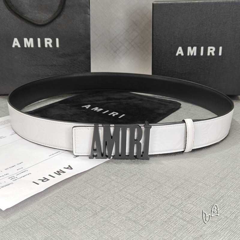 Amiri belt 38mmX90-125cm lb (68)