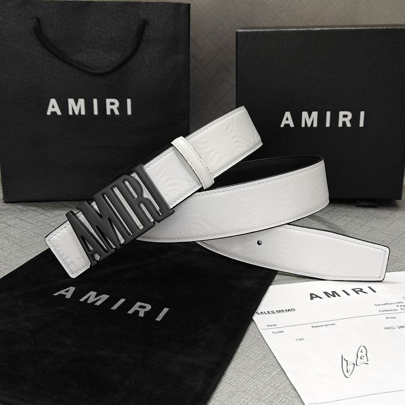 Amiri belt 38mmX90-125cm lb (69)