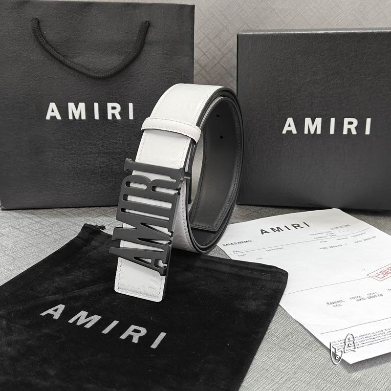 Amiri belt 38mmX90-125cm lb (70)