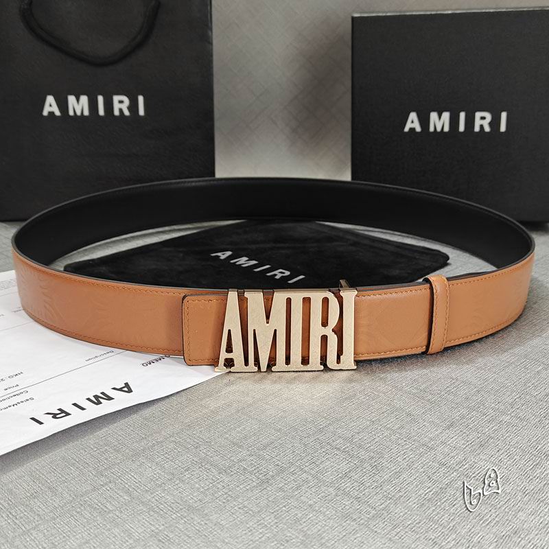 Amiri belt 38mmX90-125cm lb (71)