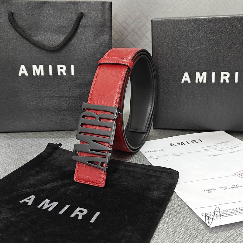Amiri belt 38mmX90-125cm lb (79)