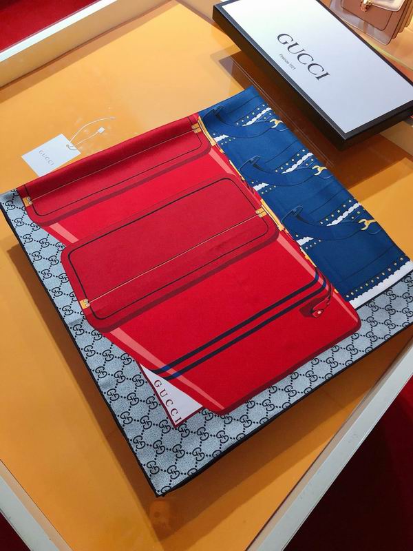 Gucci silk scarf 90X90cm E03 (13)