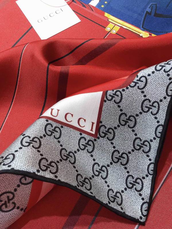 Gucci silk scarf 90X90cm E03 (15)
