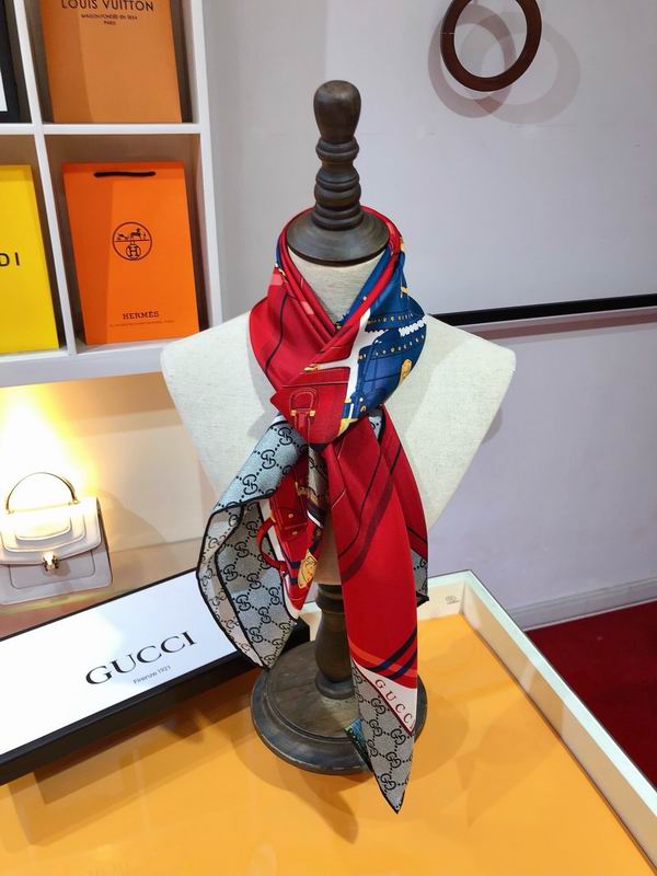 Gucci silk scarf 90X90cm E03 (16)