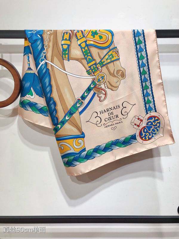 Hermes silk scarf 90X90cm E01 (2)