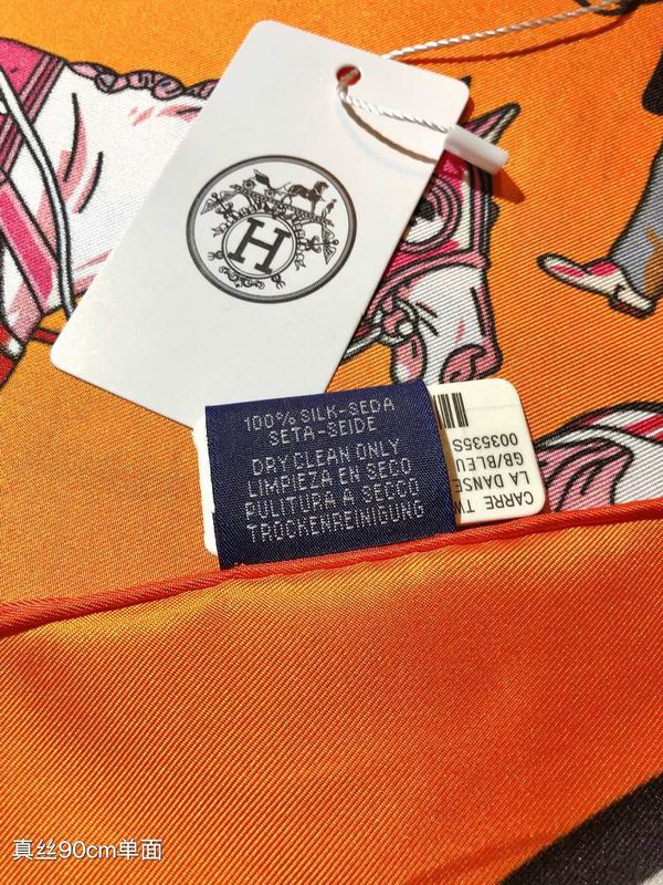 Hermes silk scarf 90X90cm E04 (21)