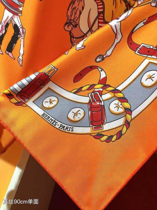 Hermes silk scarf 90X90cm E04 (23)