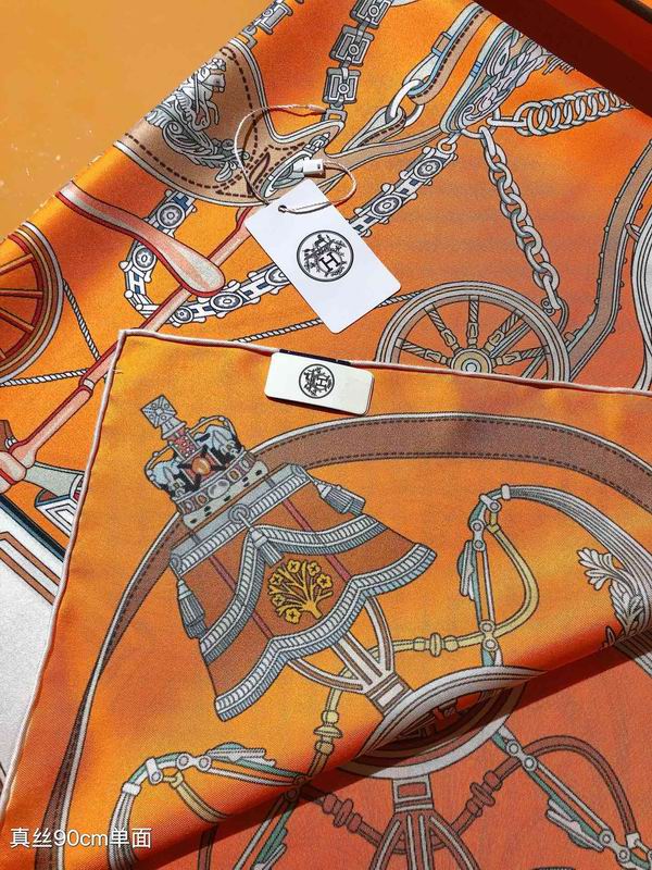 Hermes silk scarf 90X90cm E05 (3)