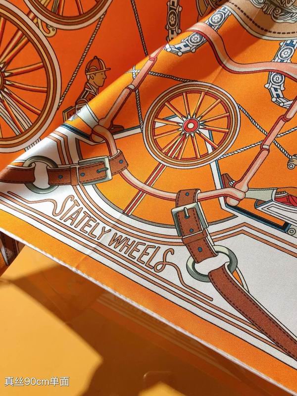 Hermes silk scarf 90X90cm E05 (5)