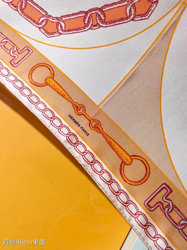 Hermes silk scarf 90X90cm E06 (5)