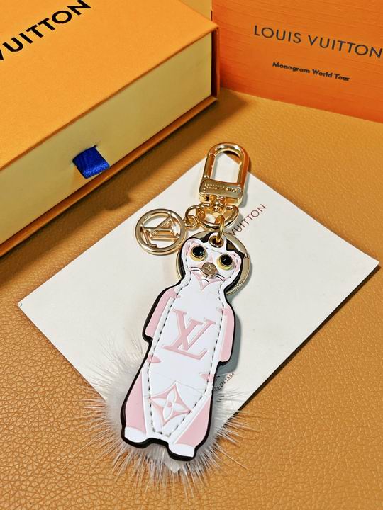 LV keyring 粉白鼬鼠 12lyh05 (1)