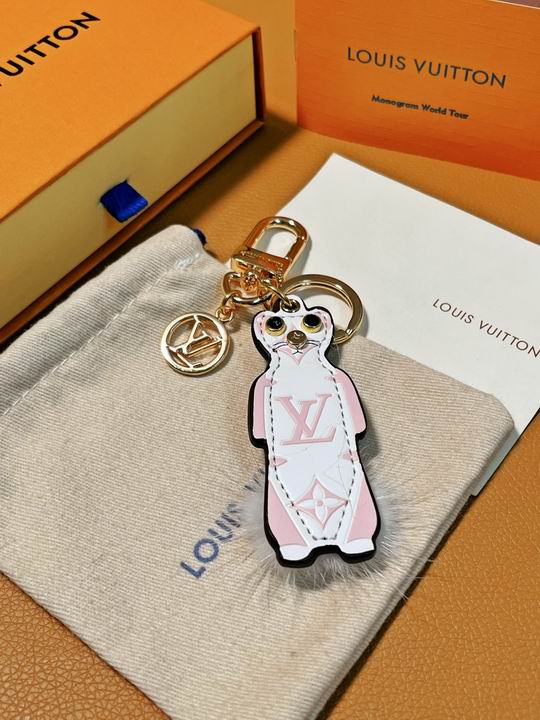 LV keyring 粉白鼬鼠 12lyh05 (3)