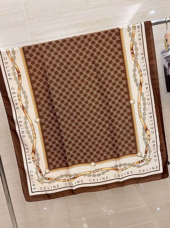Celine silk scarf 180X90cm E21 (2)