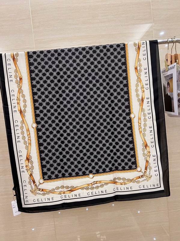 Celine silk scarf 180X90cm E21 (4)