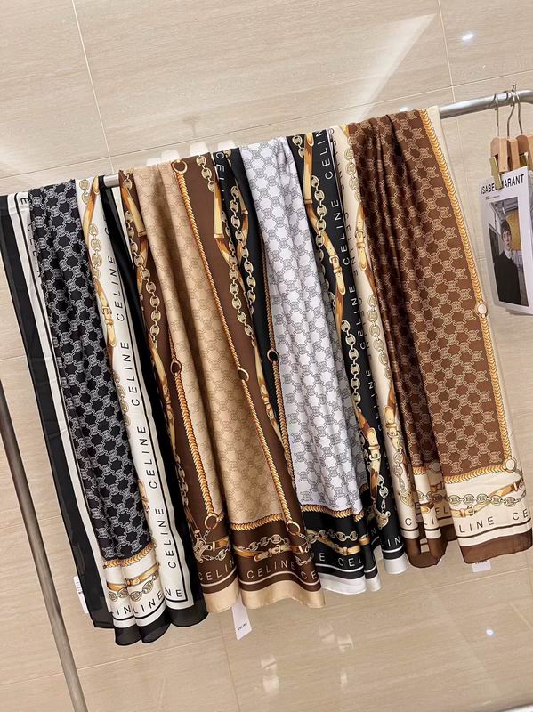 Celine silk scarf 180X90cm E21 (5)