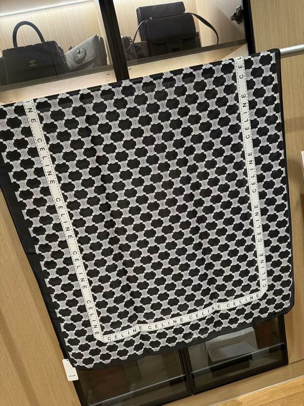 Celine silk scarf 180X90cm E27 (1)