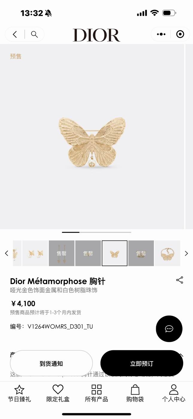 Dior Brooch 12lyh24 (4)