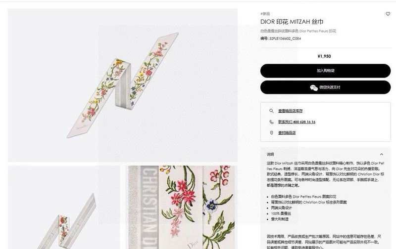 Dior silk ribbon hm (208)