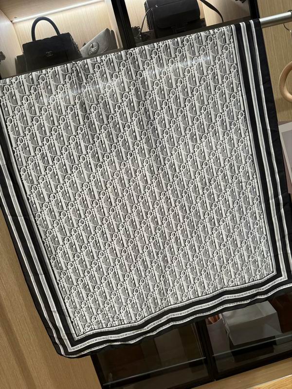 Dior silk scarf 180X90cm E23 (2)