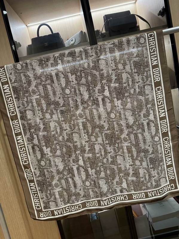 Dior silk scarf 180X90cm E31 (1)