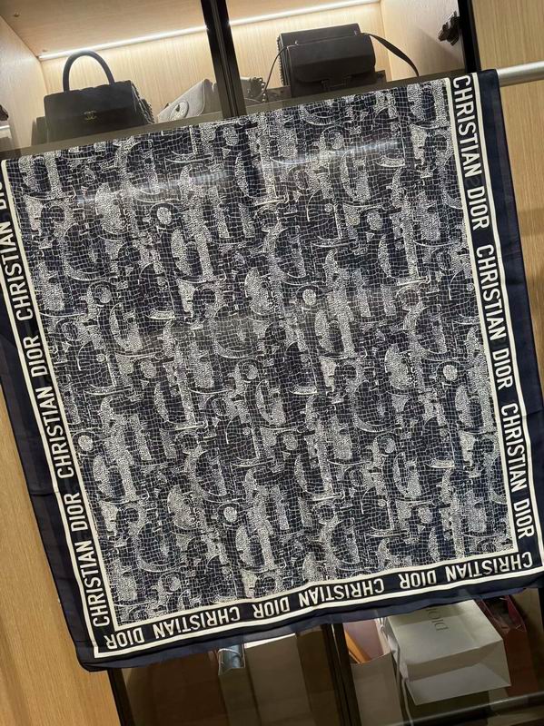 Dior silk scarf 180X90cm E31 (2)