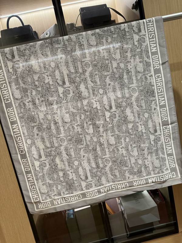 Dior silk scarf 180X90cm E31 (3)