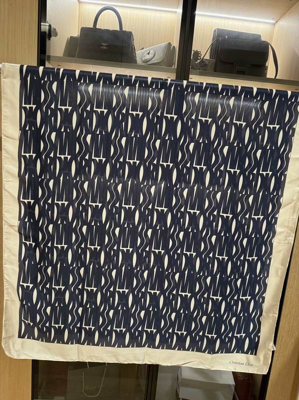 Dior silk scarf 180X90cm E34 (1)