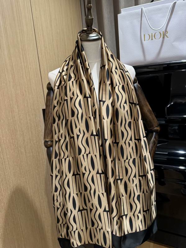 Dior silk scarf 180X90cm E34 (3)