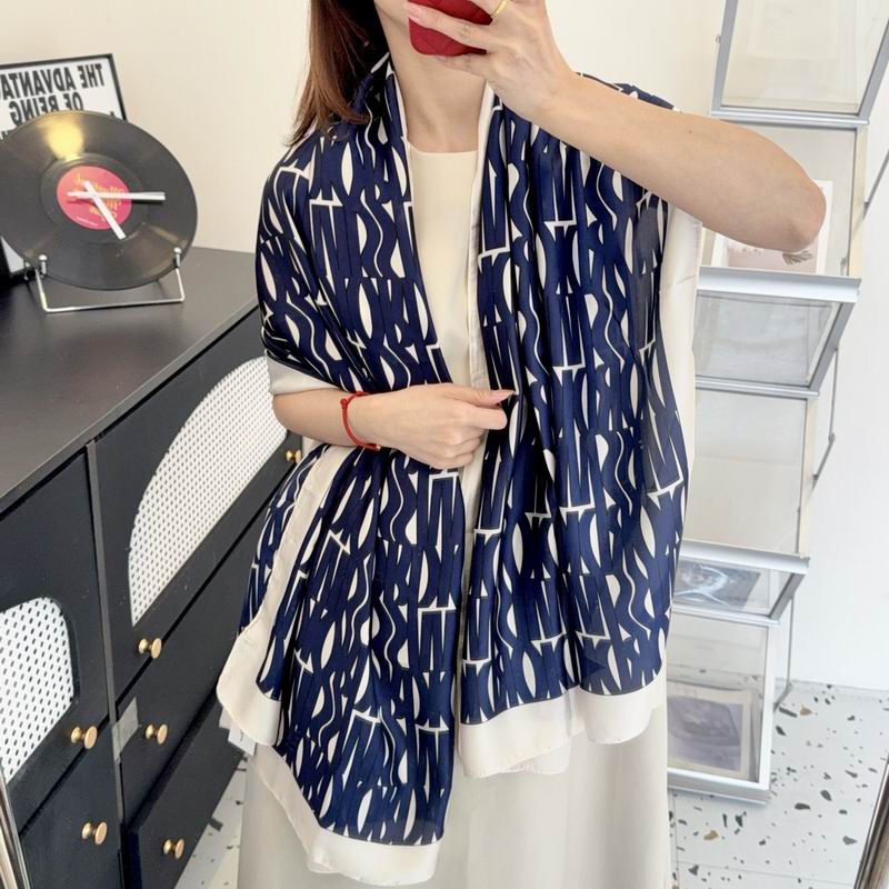 Dior silk scarf 90-180cm E50 (10)