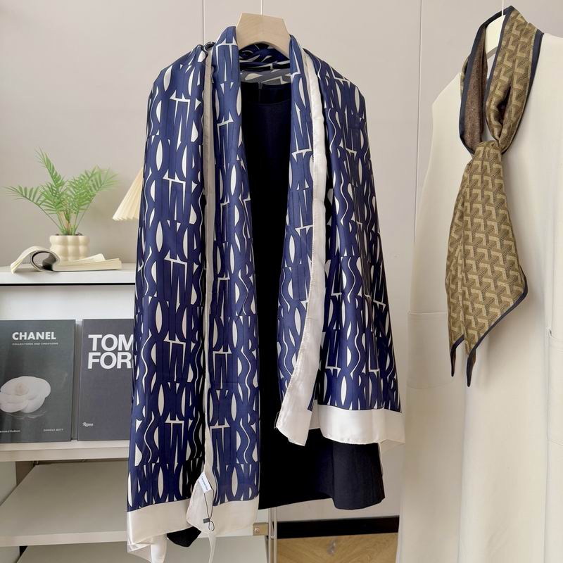 Dior silk scarf 90-180cm E50 (13)