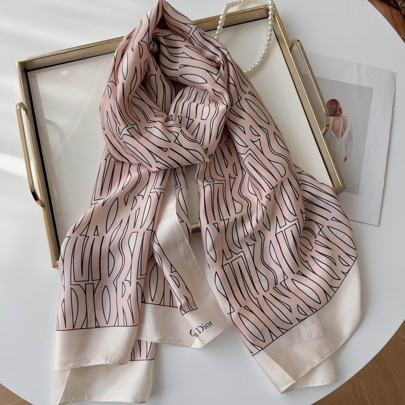 Dior silk scarf 90-180cm E50 (2)