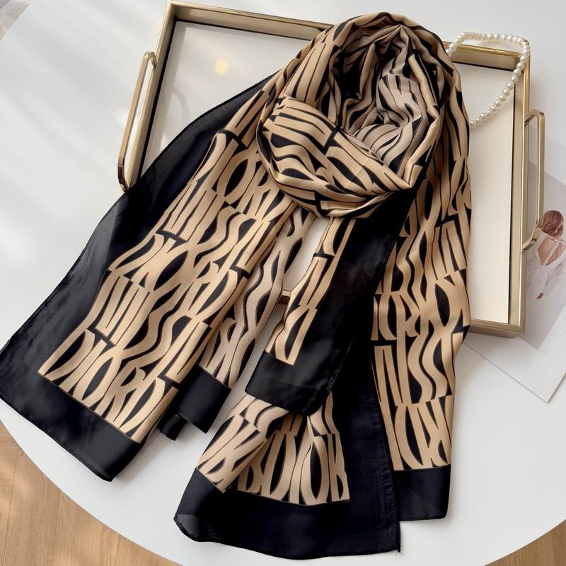 Dior silk scarf 90-180cm E50 (24)