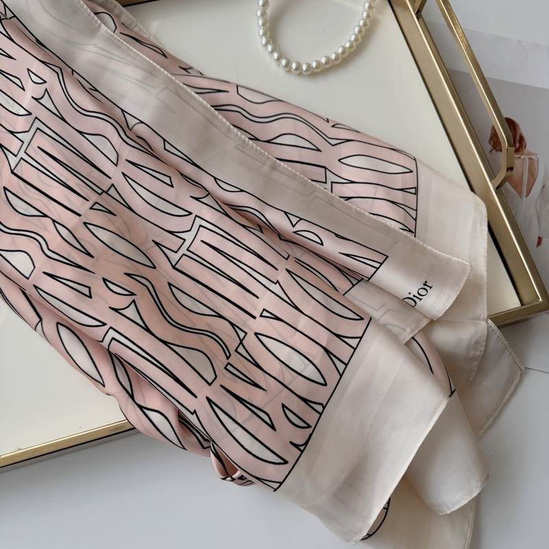 Dior silk scarf 90-180cm E50 (3)