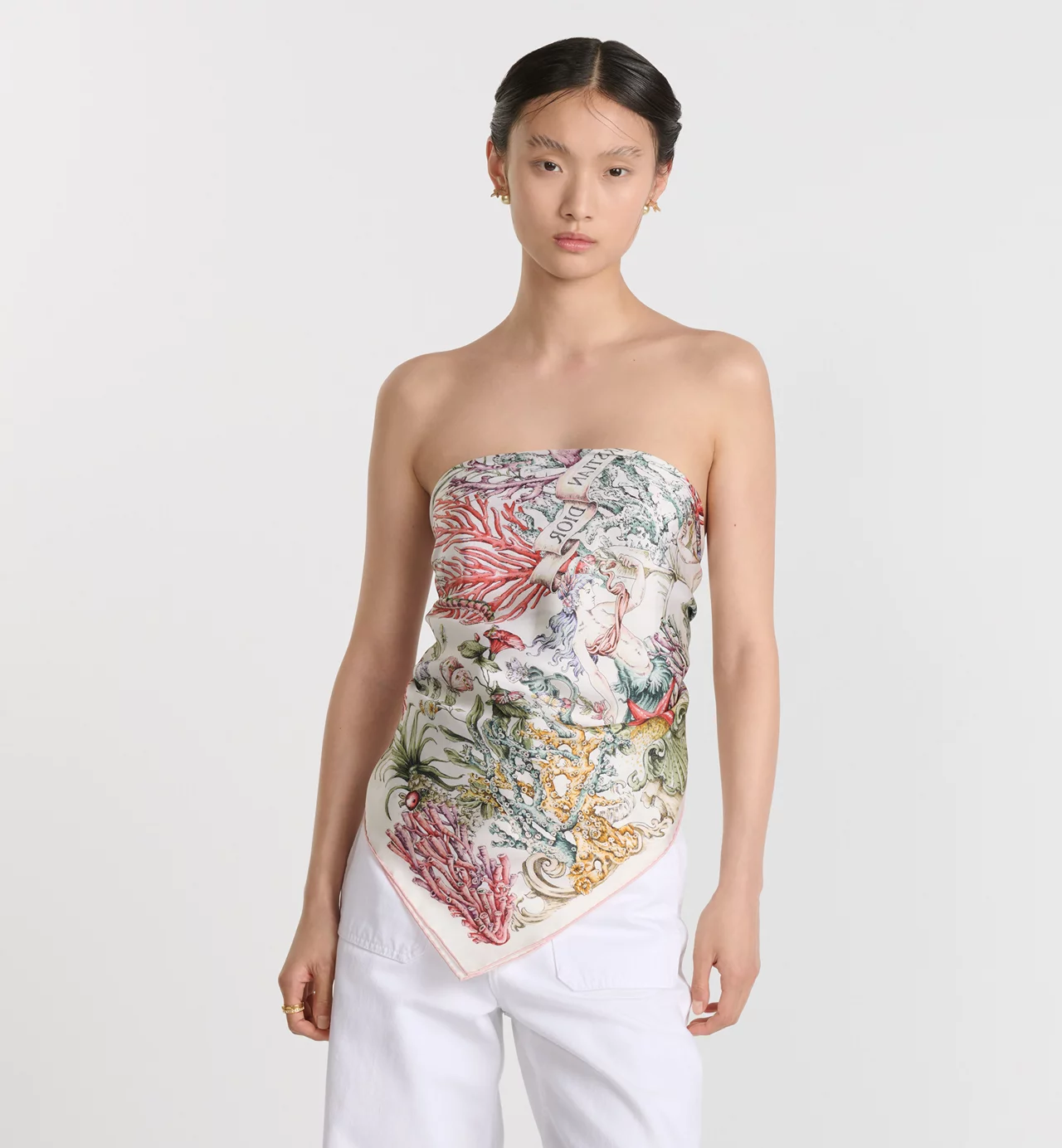 Dior silk scarf 90X90cm E20 (28)