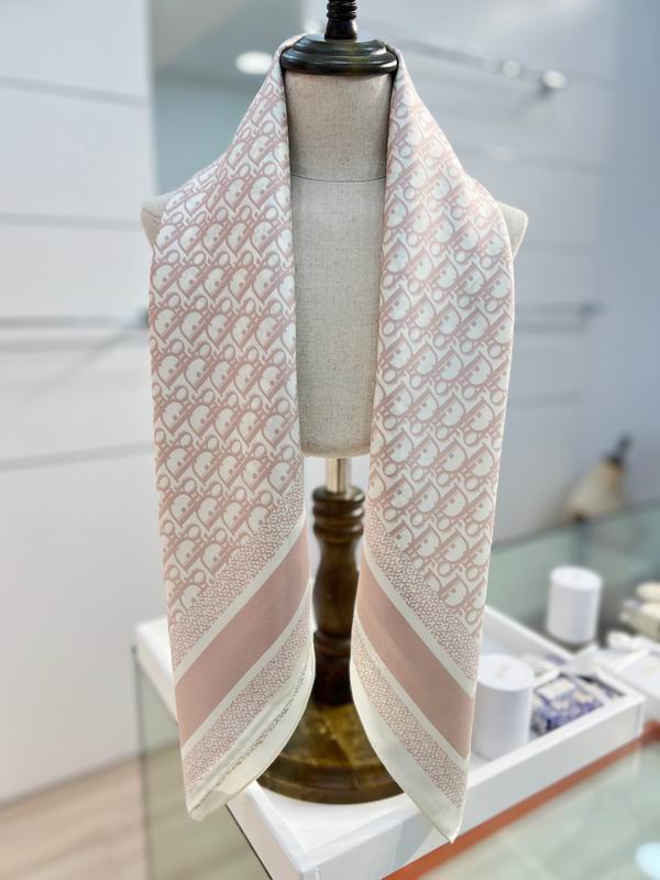 Dior silk scarf 90X90cm E43 (12)