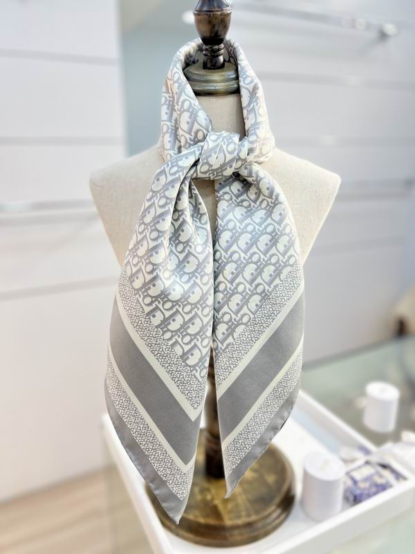 Dior silk scarf 90X90cm E43 (19)