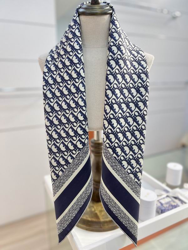 Dior silk scarf 90X90cm E43 (21)