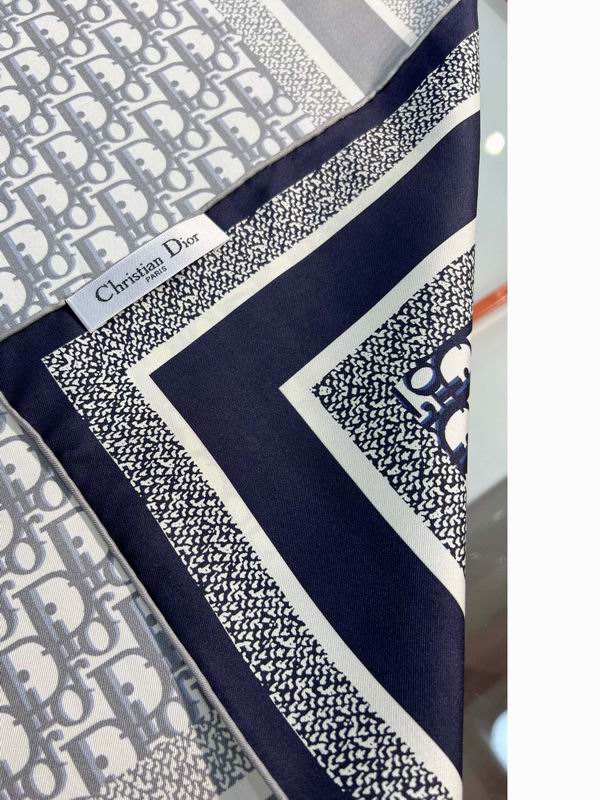 Dior silk scarf 90X90cm E43 (25)