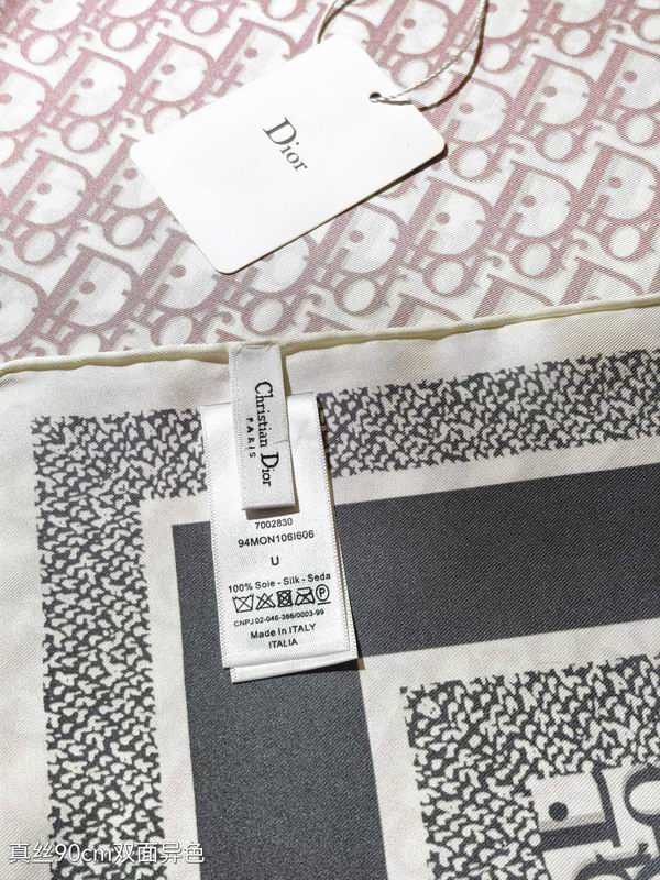 Dior silk scarf 90X90cm E50 (30)