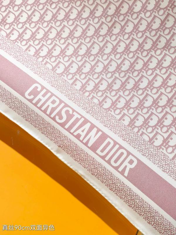 Dior silk scarf 90X90cm E50 (33)