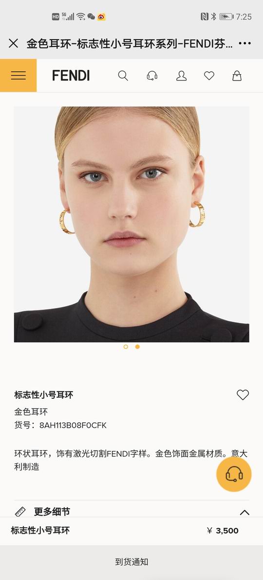 Fendi earring 12lyh06 (8)