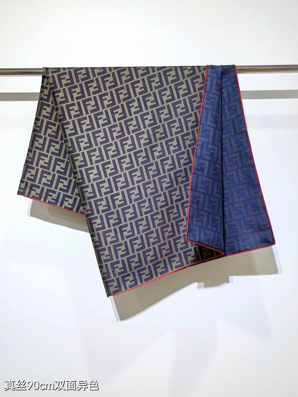 Fendi silk scarf 90X90cm E45 (19)