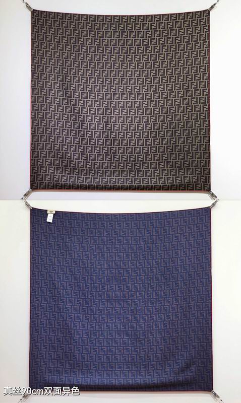 Fendi silk scarf 90X90cm E45 (24)