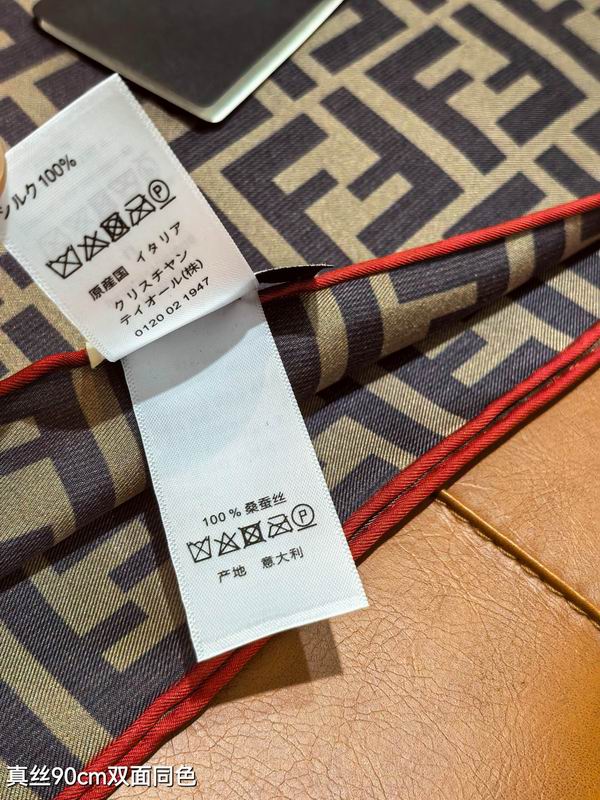 Fendi silk scarf 90X90cm E45 (28)