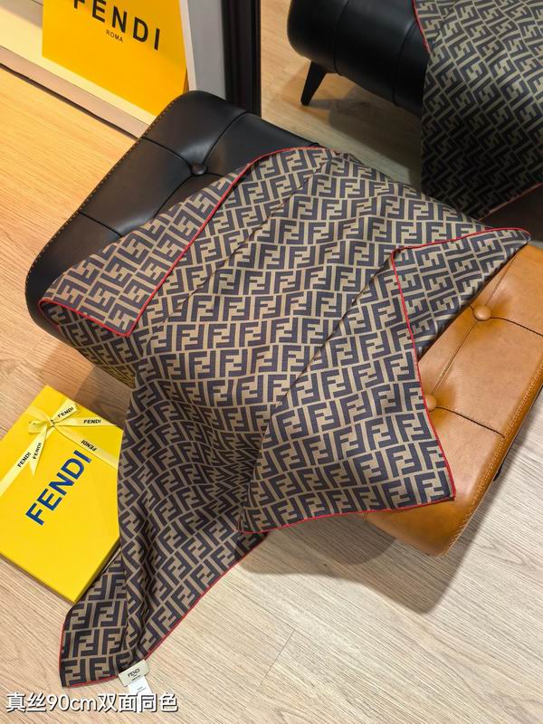 Fendi silk scarf 90X90cm E45 (30)