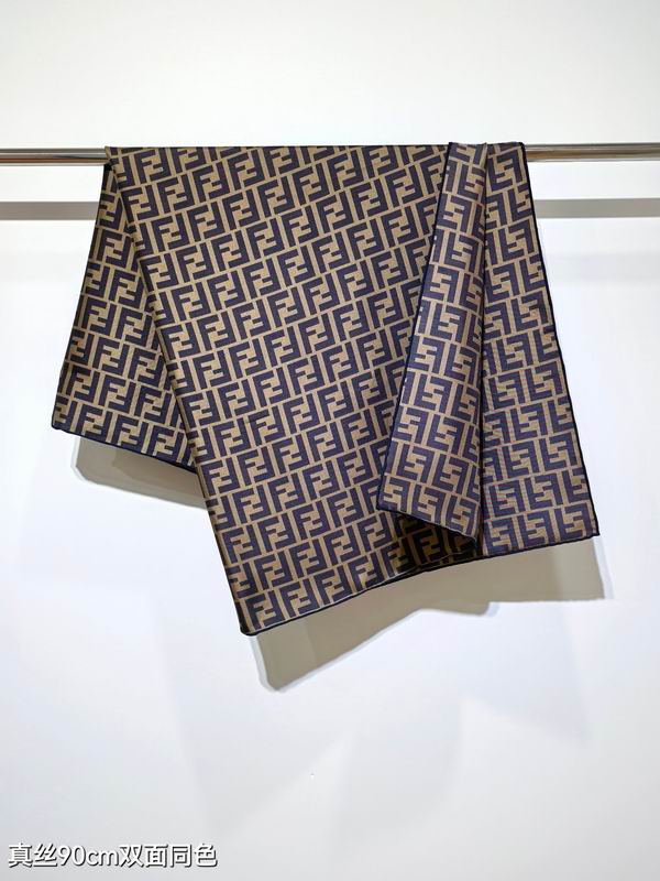 Fendi silk scarf 90X90cm E45 (35)