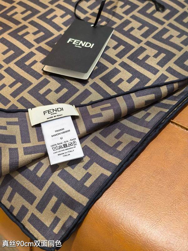 Fendi silk scarf 90X90cm E45 (37)